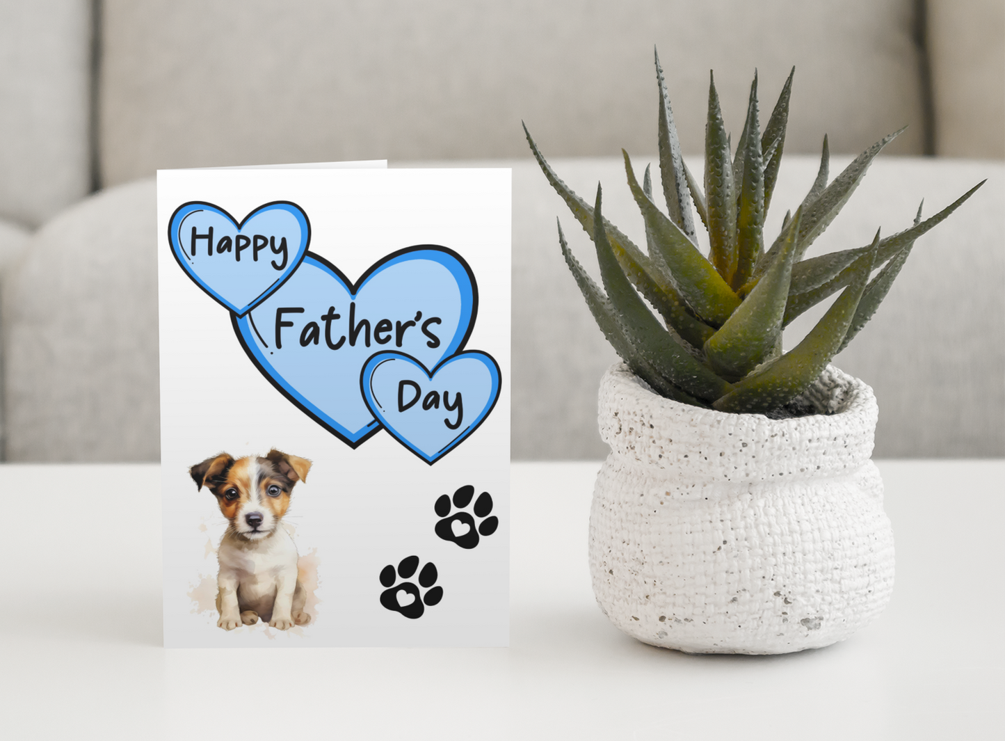 Jack Russell Father's Day Card - Nice Cute Fun Pet Dog Puppy Owner Novelty Greeting Card