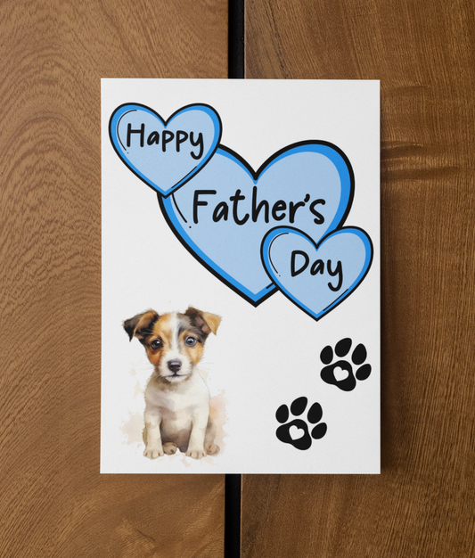 Jack Russell Father's Day Card - Nice Cute Fun Pet Dog Puppy Owner Novelty Greeting Card