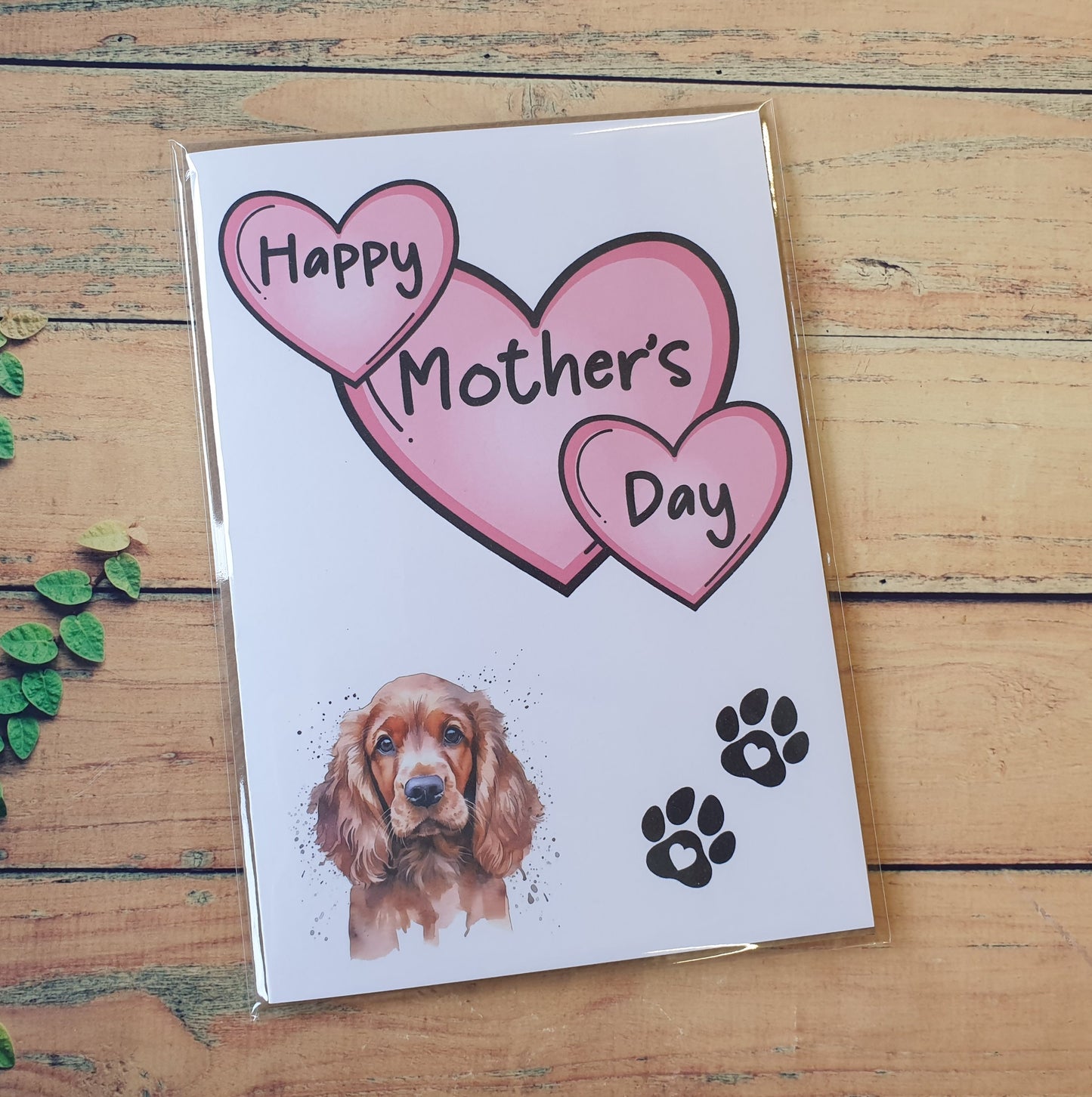 Cocker Spaniel Mother's Day Card - Nice Cute Fun Pet Dog Puppy Owner Novelty Greeting Card