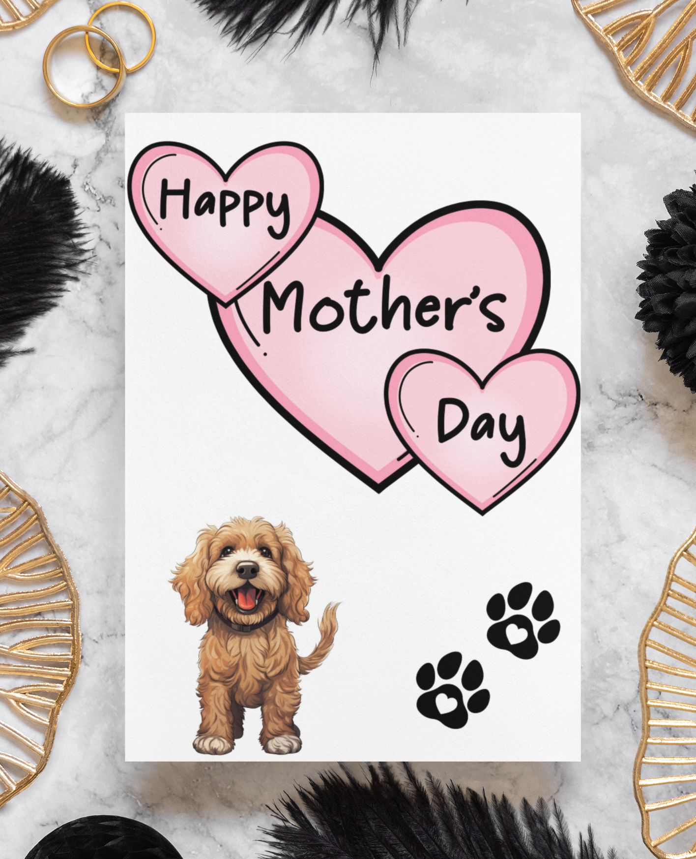 Cockapoo Mother's Day Card - Nice Cute Fun Pet Dog Puppy Owner Novelty Greeting Card