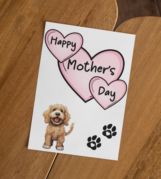 Cockapoo Mother's Day Card - Nice Cute Fun Pet Dog Puppy Owner Novelty Greeting Card