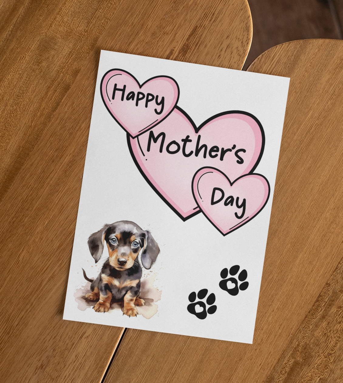Dachshund Mother's Day Card - Nice Cute Fun Pet Dog Puppy Owner Novelty Greeting Card