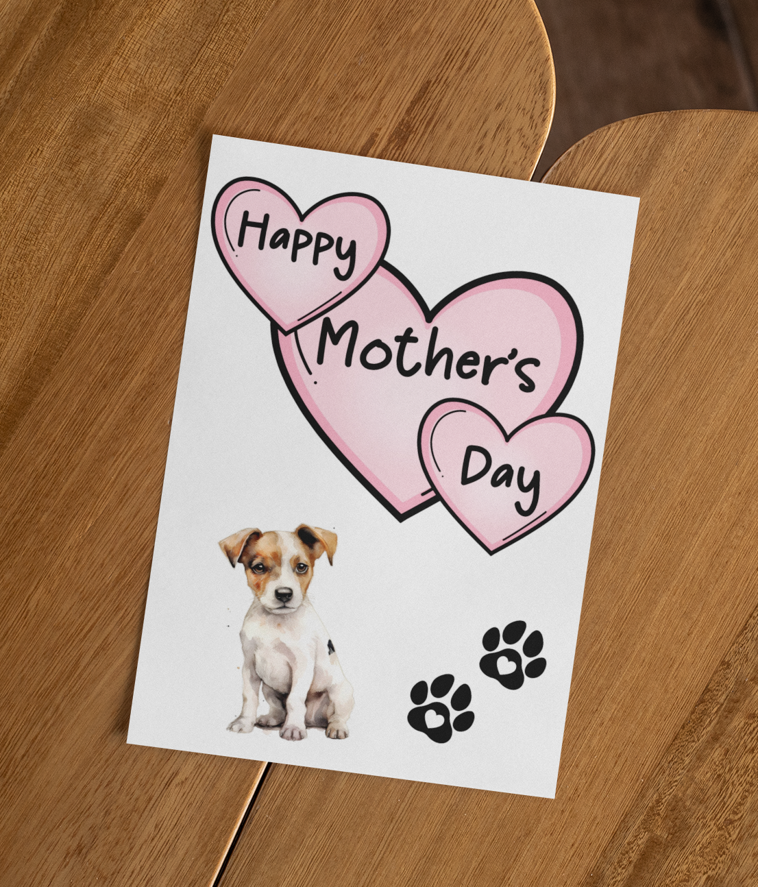Jack Russell Mother's Day Card - Nice Cute Fun Pet Dog Puppy Owner Novelty Greeting Card
