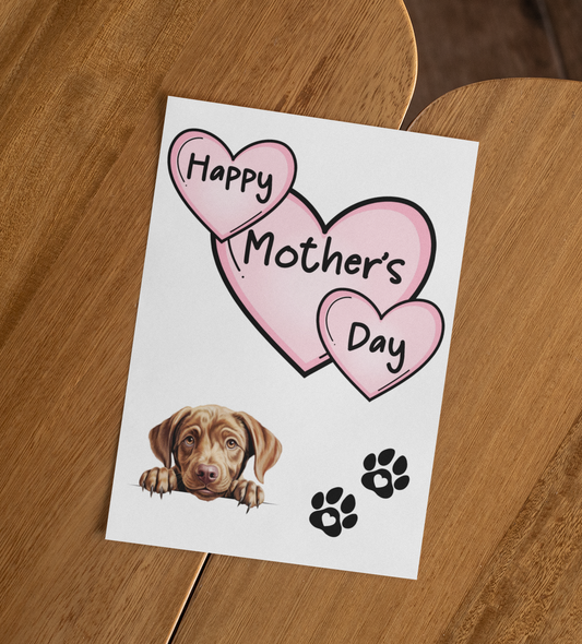 Labrador Retriever Mother's Day Card - Nice Cute Fun Pet Dog Puppy Owner Novelty Greeting Card