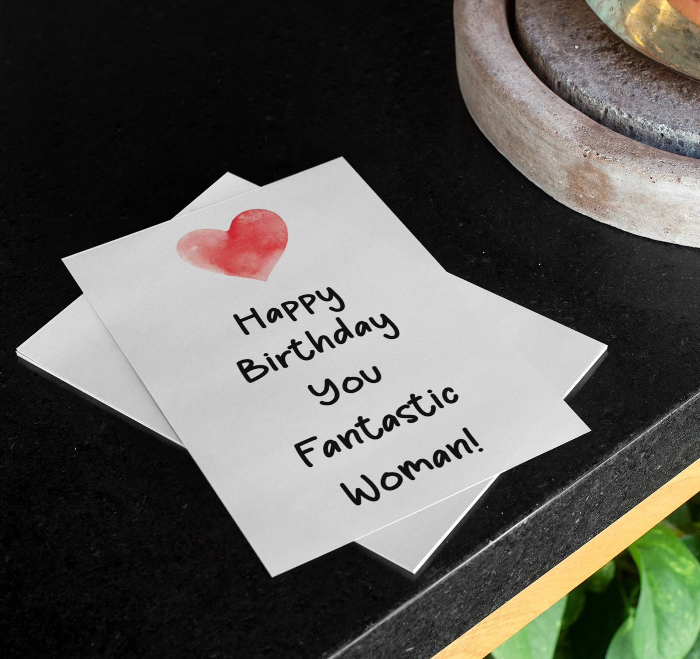 Birthday Card - Happy Birthday You Fantastic Woman - Nice Fun Cute Greeting Present