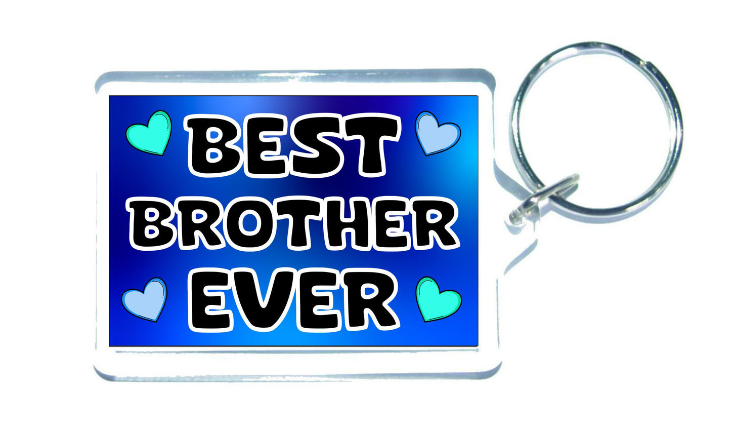 Brother Keyring Gift - Best Brother Ever - Cute Fun Novelty Family Present