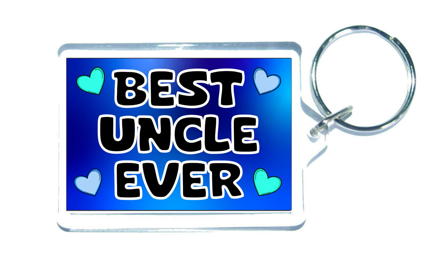 Uncle Keyring Gift - Best Uncle Ever - Cute Fun Novelty Family Present