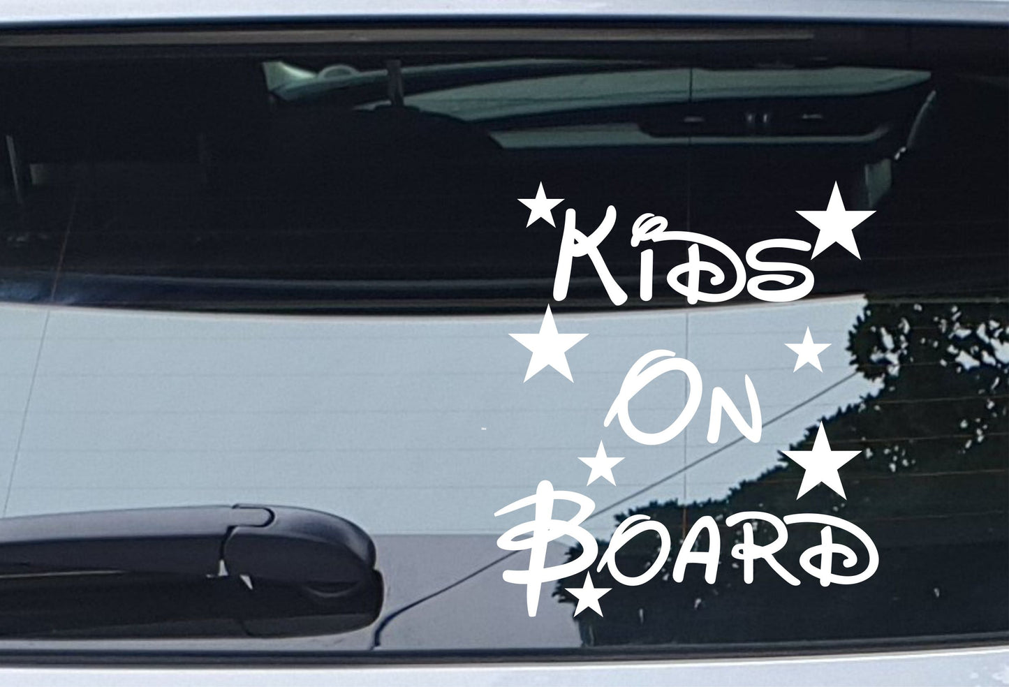 Car Sticker Kids On Board Funny Novelty Van Cute Cartoon Kids Window Bumper Boot Door Decal