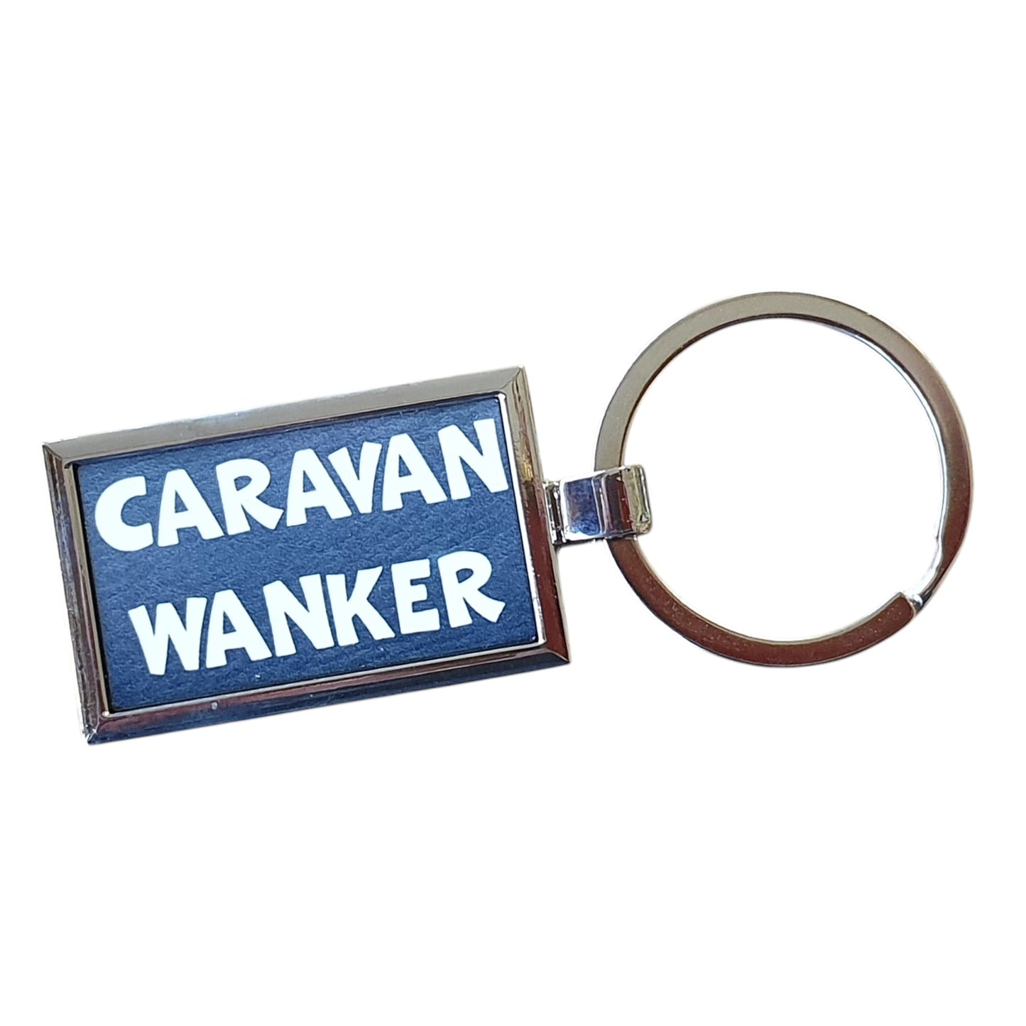 Caravan Keyring Gift - Caravan Wanker - Nice Fun Cute Cheeky Metal Key Chain Novelty Present