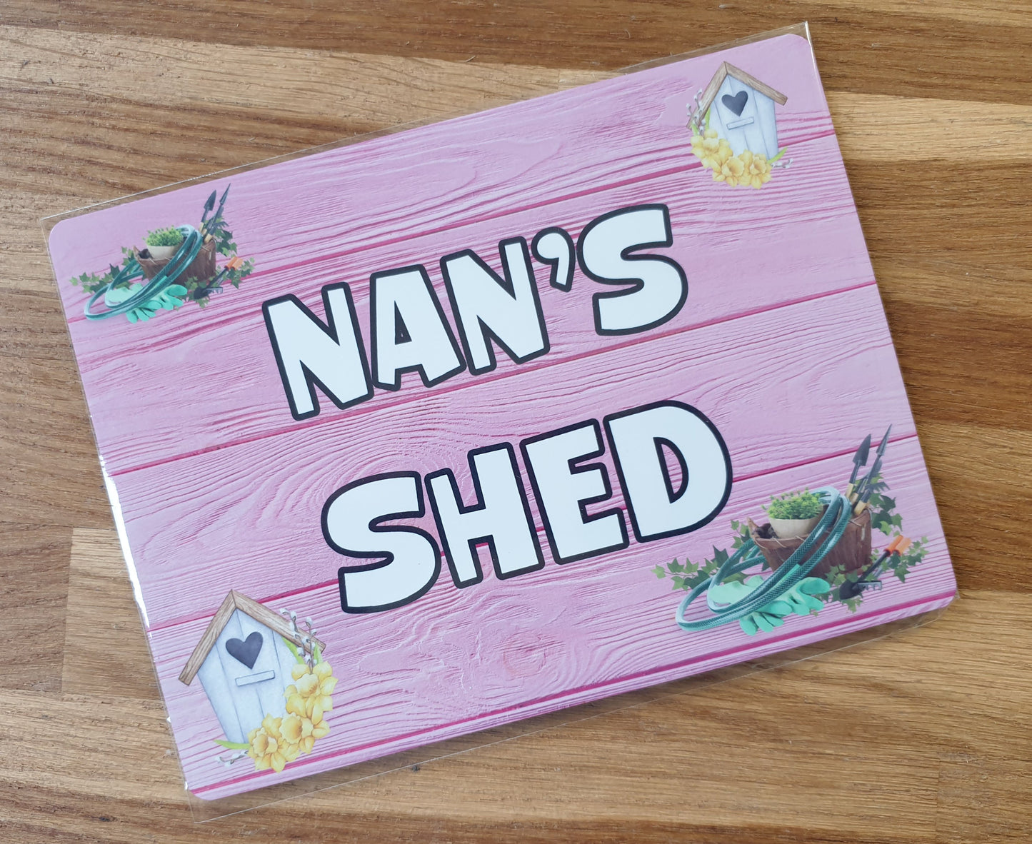 Nan Metal Sign Gift - Nan's Shed - Cute Fun Novelty Family Aluminium Present