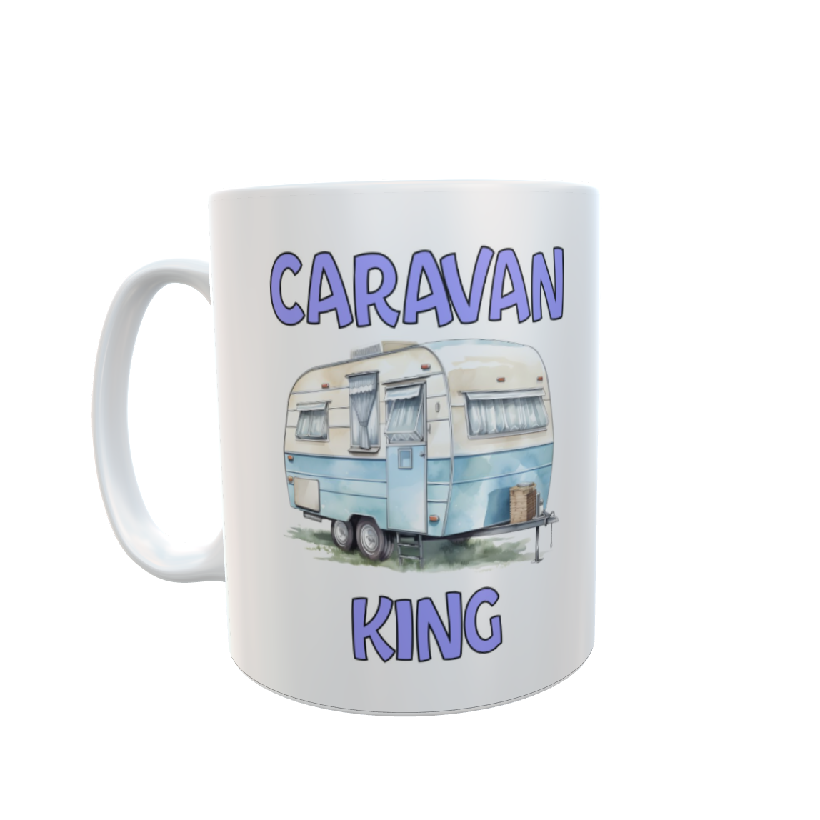 Caravan Mug Gift - Caravan King - Nice Novelty Cute Funny Joke Holiday Travel Vacation Cup Present