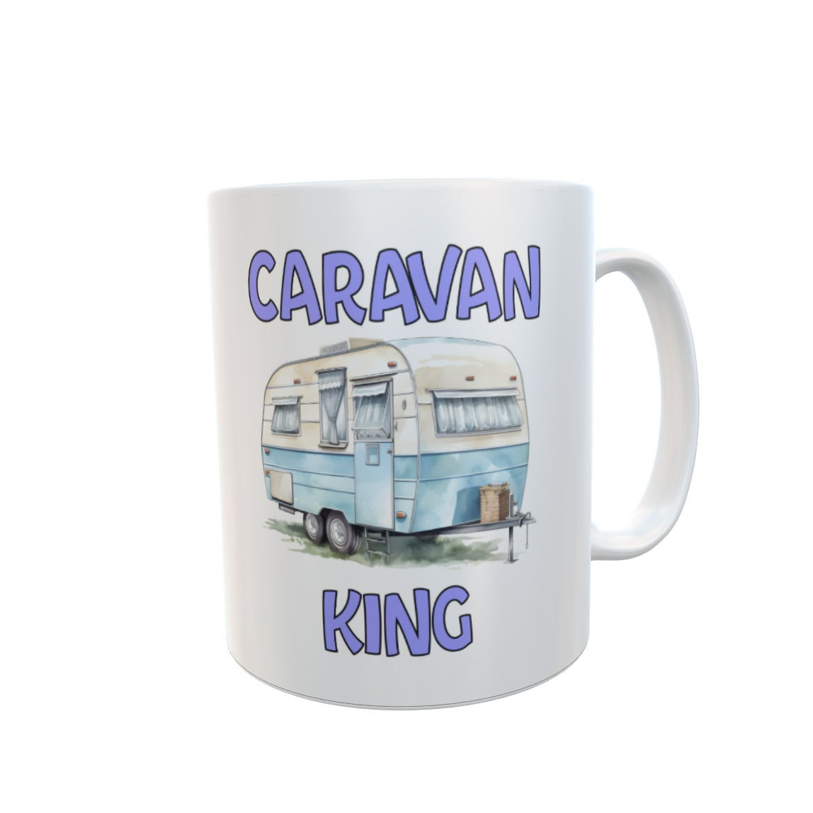 Caravan Mug Gift - Caravan King - Nice Novelty Cute Funny Joke Holiday Travel Vacation Cup Present