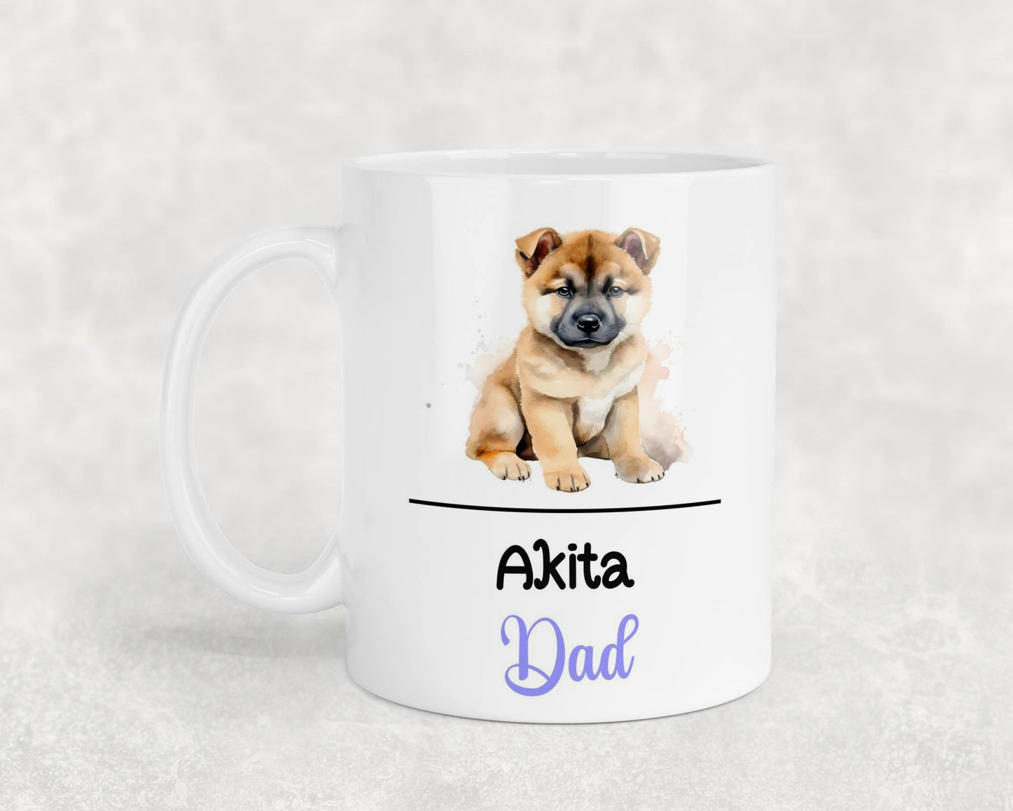 Akita Dad Mug Gift Nice Funny Cute Novelty Pet Dog Owner Cup Birthday Christmas Mother's Day Present
