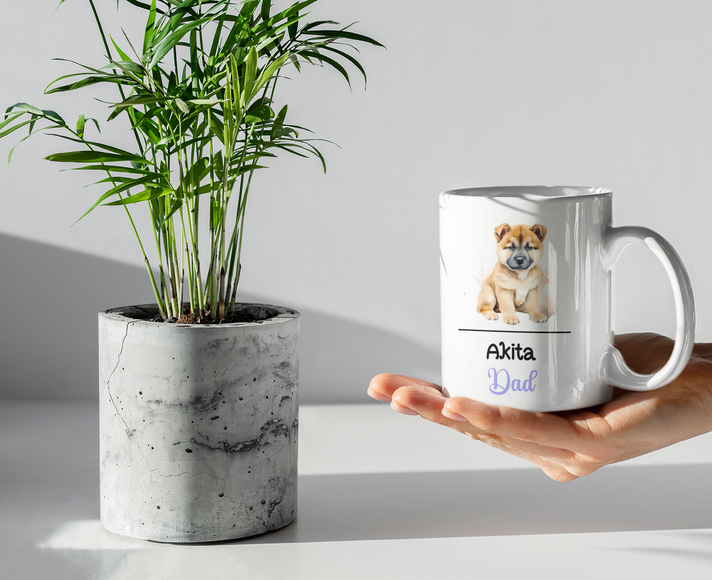 Akita Dad Mug Gift Nice Funny Cute Novelty Pet Dog Owner Cup Birthday Christmas Mother's Day Present