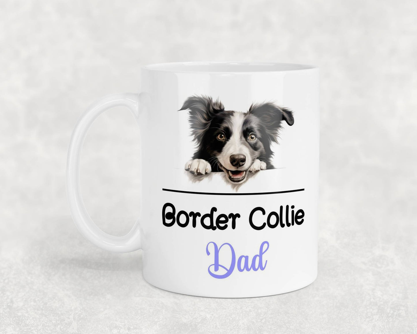 Border Collie Dad Mug Gift Nice Funny Cute Novelty Pet Dog Owner Cup Birthday Christmas Mother's Day Present
