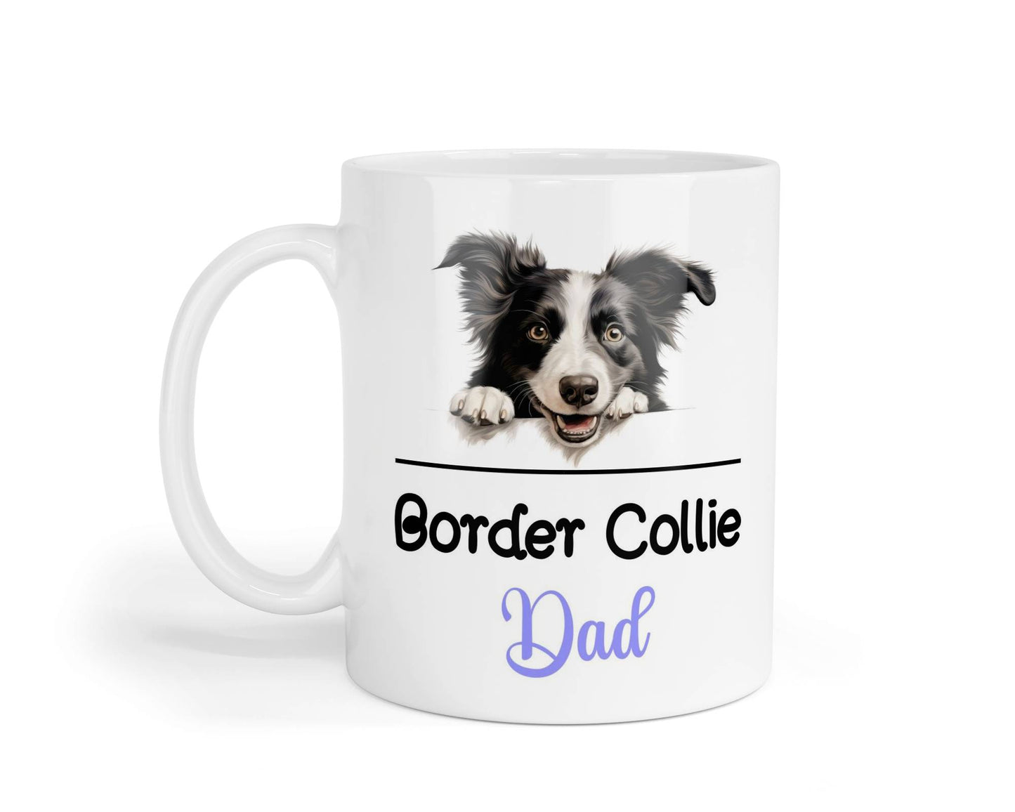 Border Collie Dad Mug Gift Nice Funny Cute Novelty Pet Dog Owner Cup Birthday Christmas Mother's Day Present