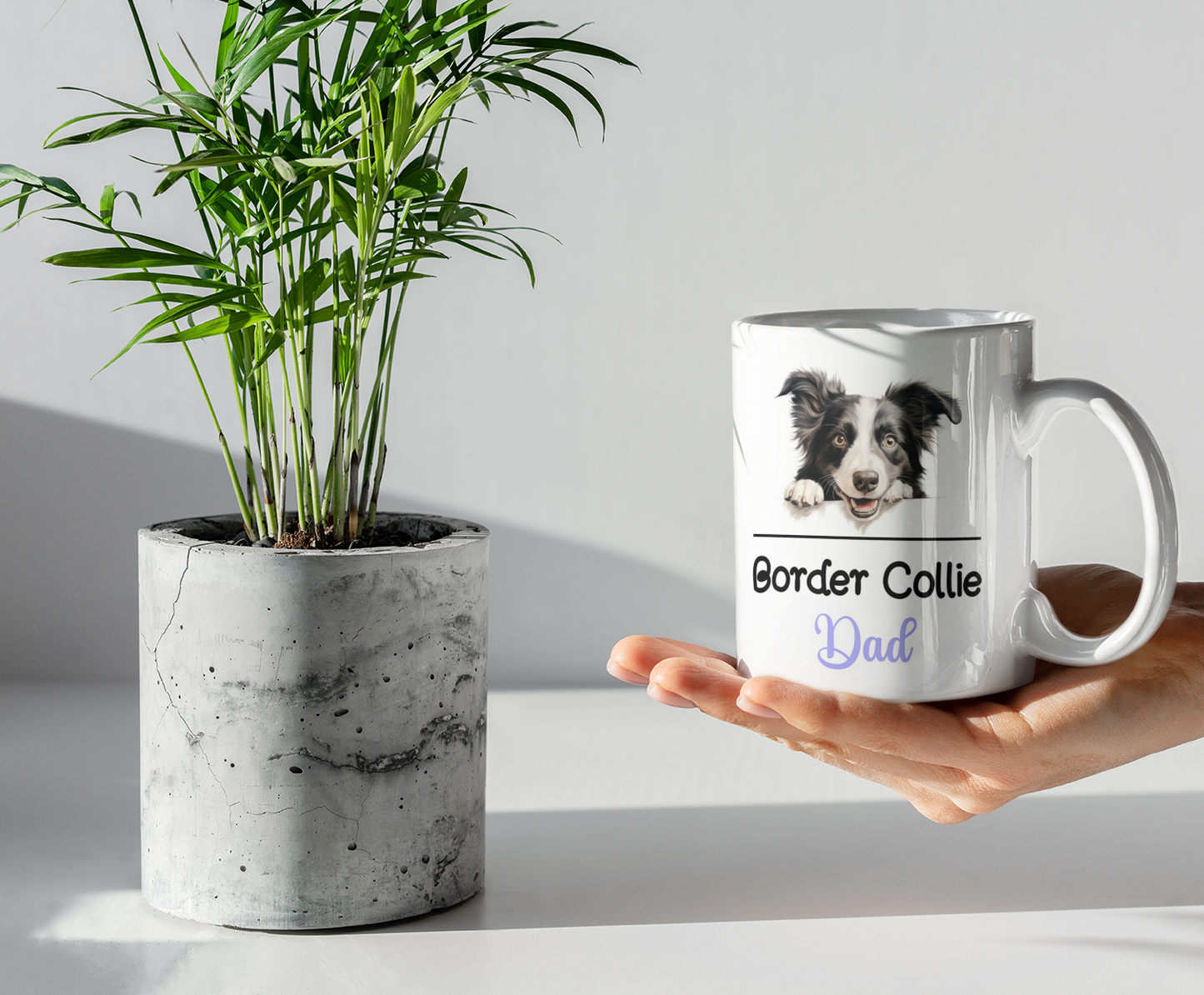 Border Collie Dad Mug Gift Nice Funny Cute Novelty Pet Dog Owner Cup Birthday Christmas Mother's Day Present