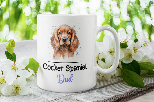 Cocker Spaniel Dad Mug Gift Nice Funny Cute Novelty Pet Dog Owner Cup Birthday Christmas Mother's Day Present