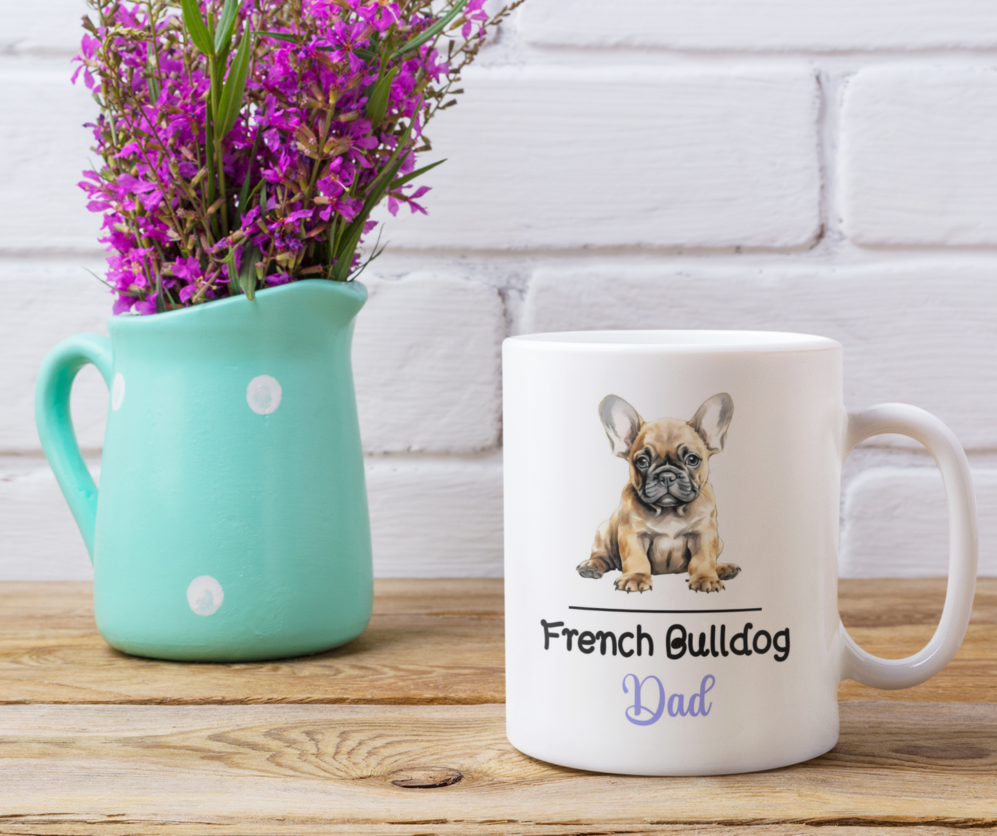 French Bulldog Dad Mug Gift Nice Funny Cute Novelty Pet Dog Owner Cup Birthday Christmas Mother's Day Present