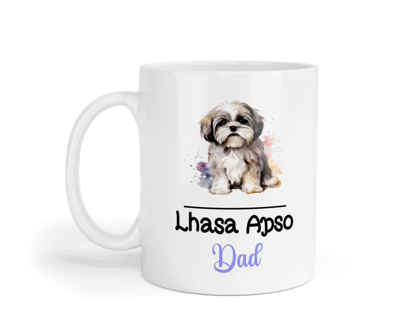 Lhasa Apso Dad Mug Gift Nice Funny Cute Novelty Pet Dog Owner Cup Birthday Christmas Mother's Day Present
