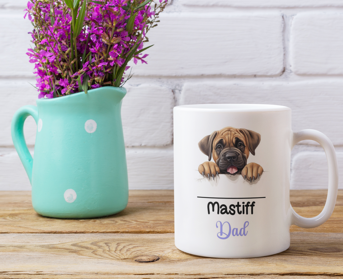 Mastiff Dad Mug Gift Nice Funny Cute Novelty Pet Dog Owner Cup Birthday Christmas Mother's Day Present