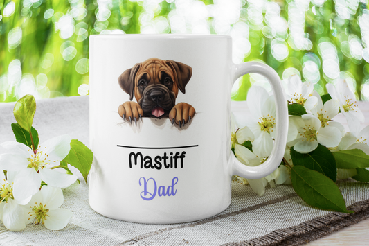 Mastiff Dad Mug Gift Nice Funny Cute Novelty Pet Dog Owner Cup Birthday Christmas Mother's Day Present