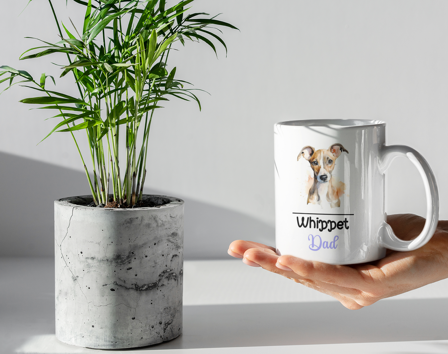 Whippet Dad Mug Gift Nice Funny Cute Novelty Pet Dog Owner Cup Birthday Christmas Father's Day Present