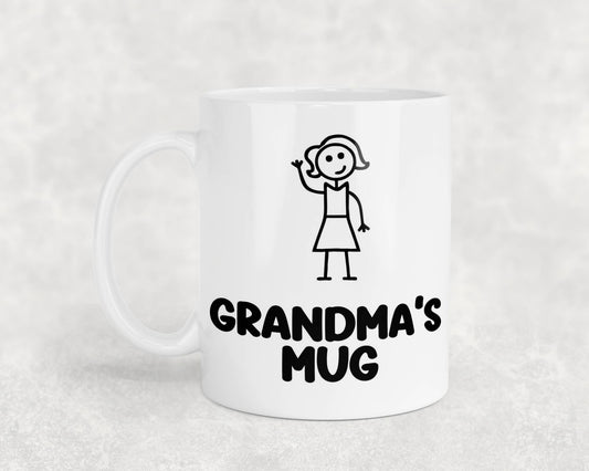 Grandma's Mug Gift Novelty Nice Fun Cute Family Cup Present