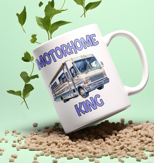 Motorhome King Mug Gift Nice Novelty Cute Funny Joke Holiday Travel Vacation Cup Present