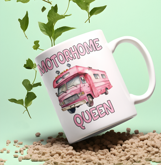 Motorhome Queen Mug Gift Nice Novelty Cute Funny Joke Holiday Travel Vacation Cup Present