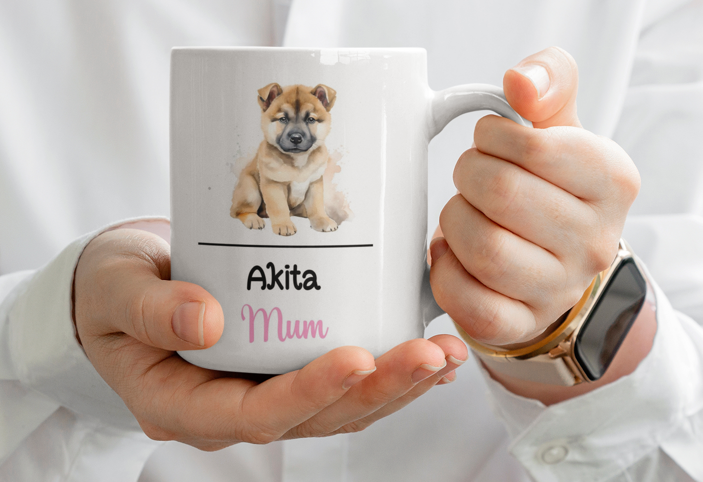 Akita Mum Mug Gift Nice Funny Cute Novelty Pet Dog Owner Cup Birthday Christmas Mother's Day Present
