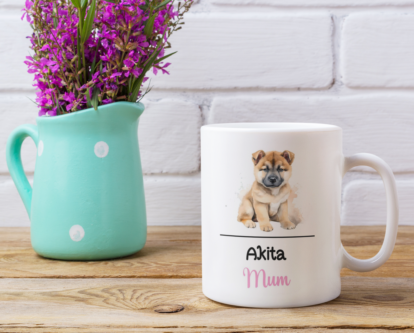 Akita Mum Mug Gift Nice Funny Cute Novelty Pet Dog Owner Cup Birthday Christmas Mother's Day Present