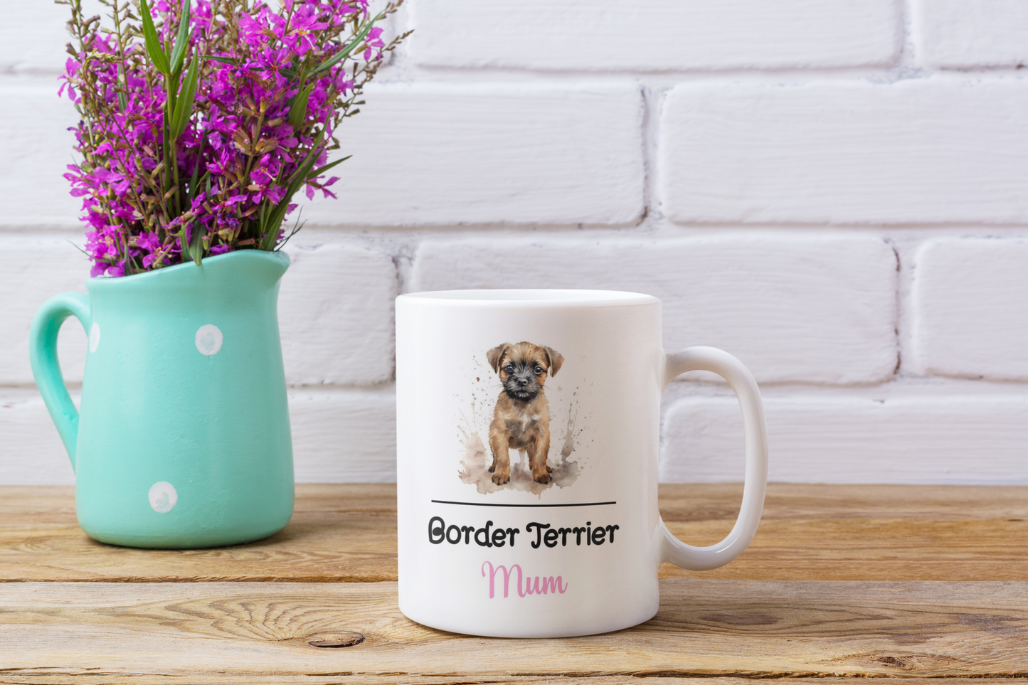 Border Terrier Mum Mug Gift Nice Funny Cute Novelty Pet Dog Owner Cup Birthday Christmas Mother's Day Present