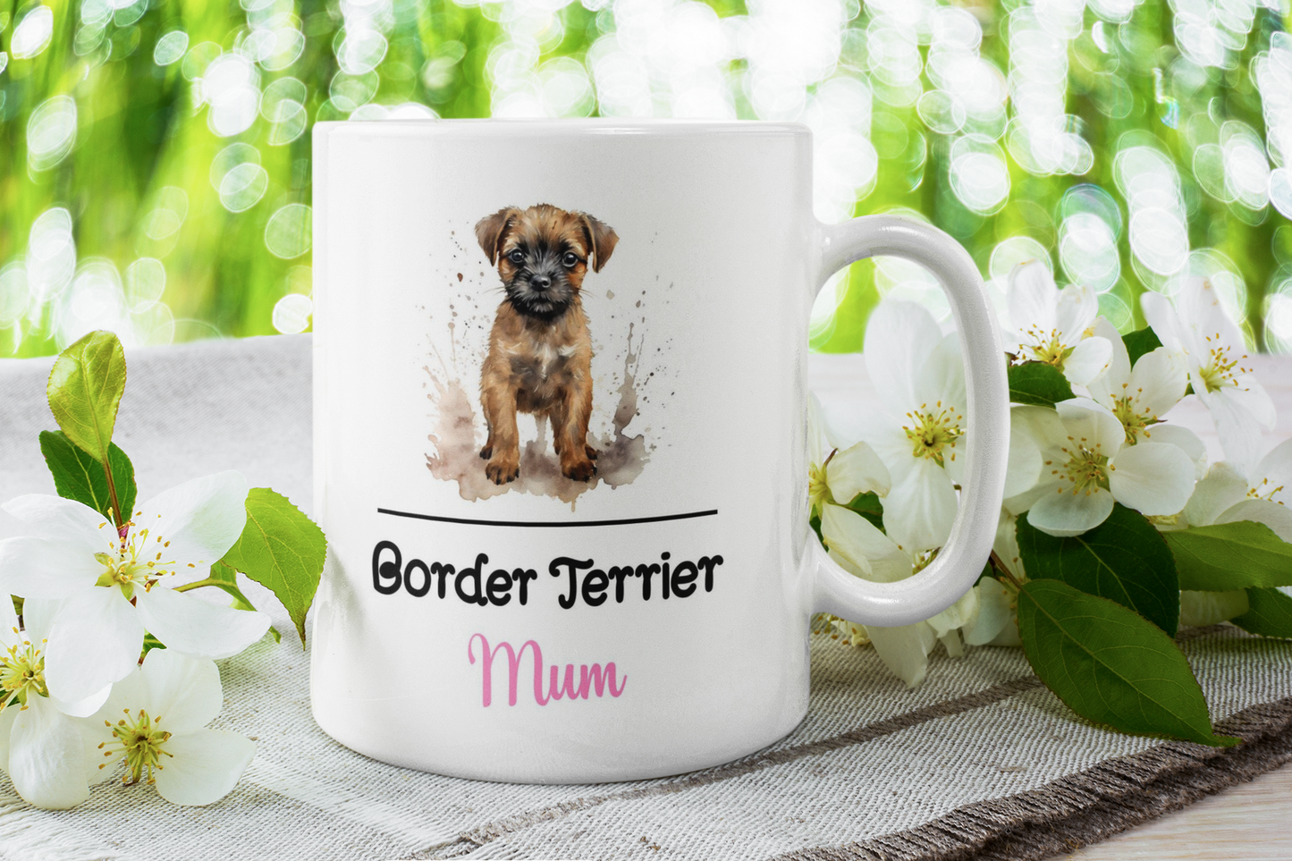 Border Terrier Mum Mug Gift Nice Funny Cute Novelty Pet Dog Owner Cup Birthday Christmas Mother's Day Present