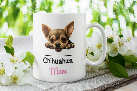 Chihuahua Mum Mug Gift Nice Funny Cute Novelty Pet Dog Owner Cup Birthday Christmas Mother's Day Present