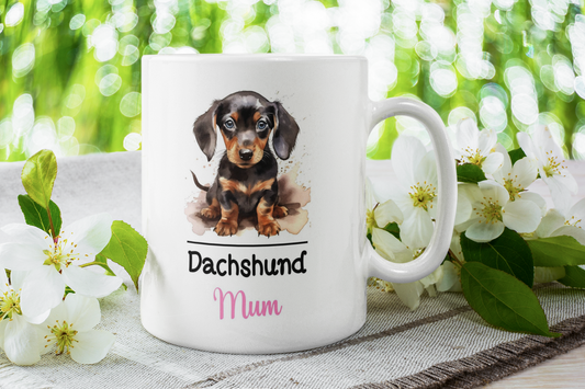 Dachshund Mum Mug Gift Nice Funny Cute Novelty Pet Dog Owner Cup Birthday Christmas Mother's Day Present