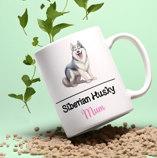Siberian Husky Mum Mug Gift Nice Funny Cute Novelty Pet Dog Owner Cup Present