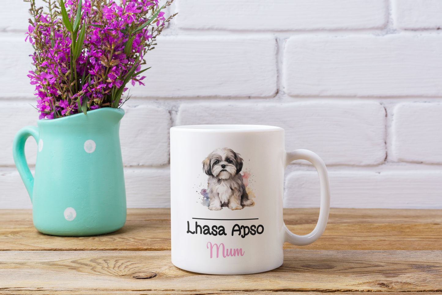 Lhasa Apso Mum Mug Gift Nice Funny Cute Novelty Pet Dog Owner Cup Birthday Christmas Mother's Day Present