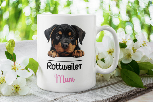 Rottweiler Mum Mug Gift Nice Funny Cute Novelty Pet Dog Owner Cup Birthday Christmas Mother's Day Present
