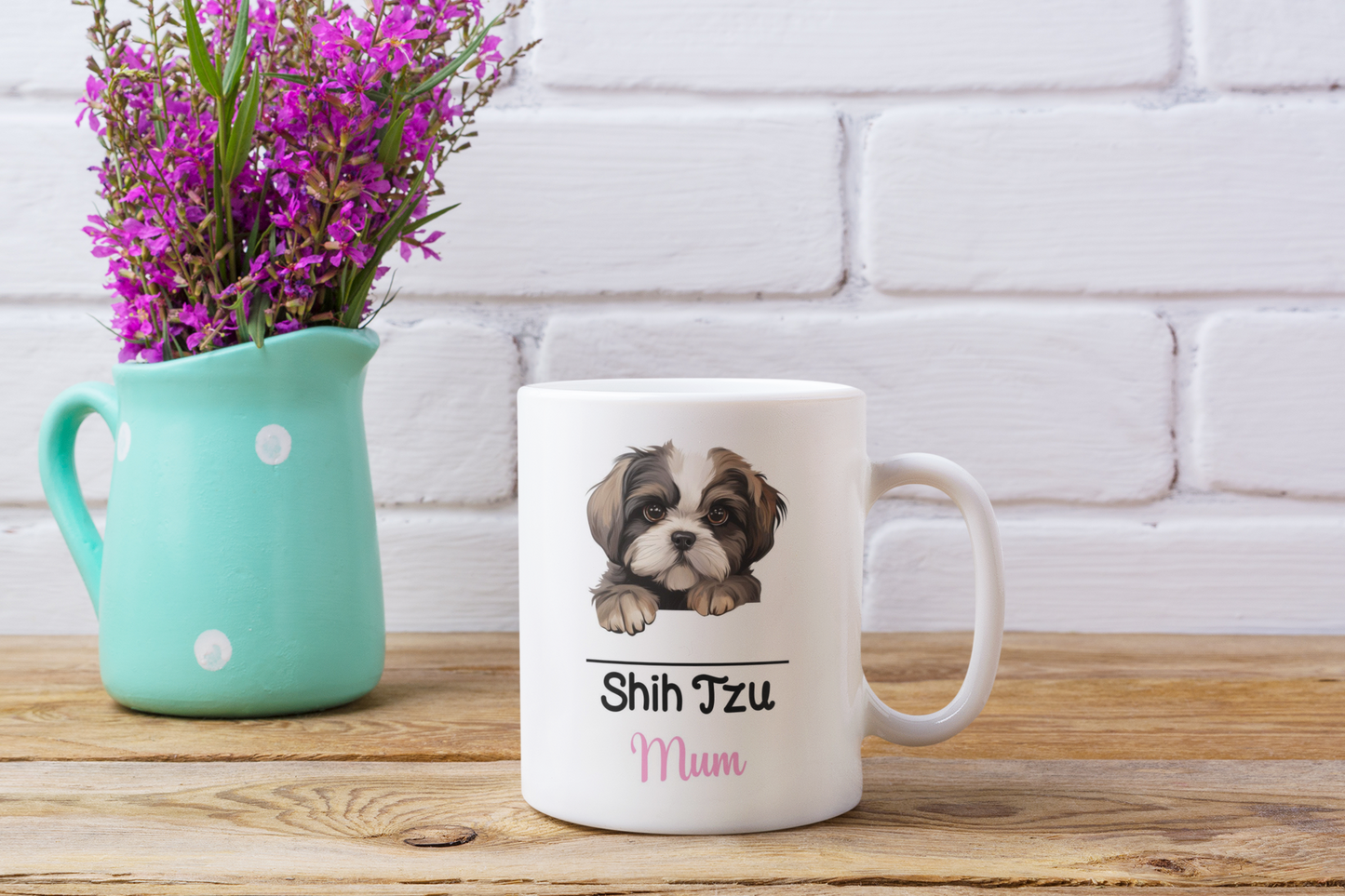 Shih Tzu Mum Mug Gift Nice Funny Cute Novelty Pet Dog Owner Cup Birthday Christmas Mother's Day Present