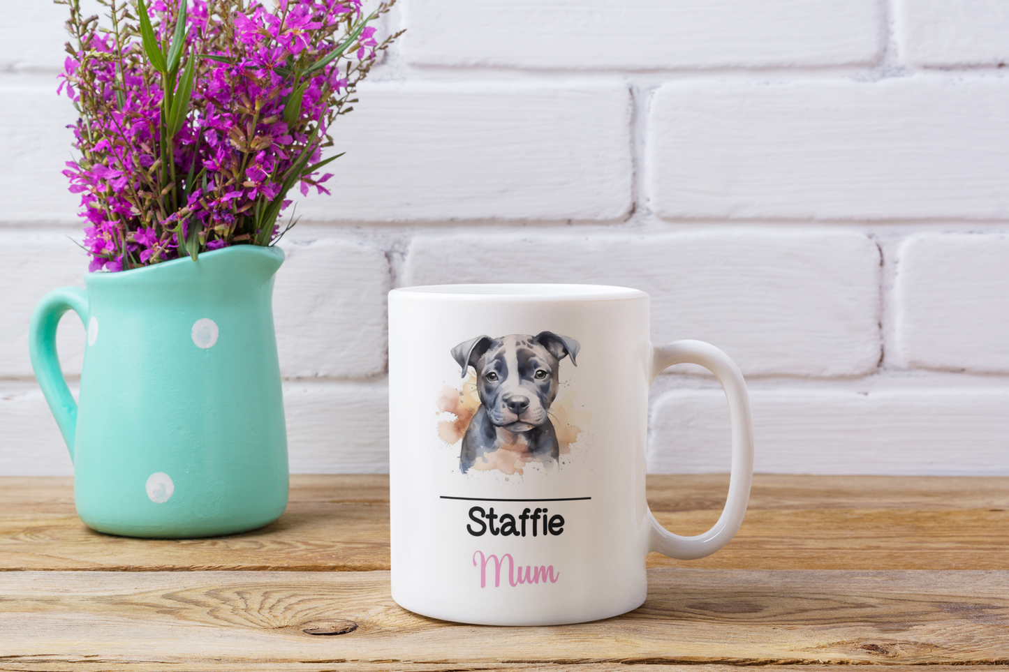 Staffie Mum Mug Gift Nice Funny Cute Novelty Pet Dog Owner Cup Birthday Christmas Mother's Day Present (Copy)
