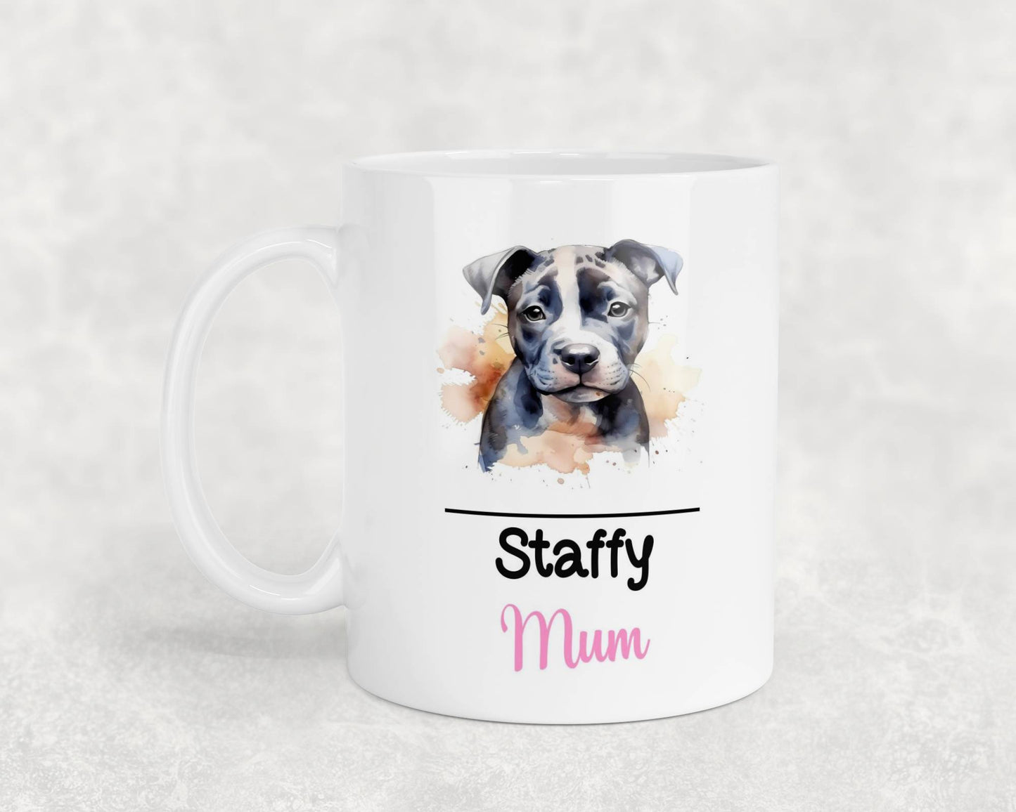 Staffy Mum Mug Gift Nice Funny Cute Novelty Pet Dog Owner Cup Birthday Christmas Mother's Day Present