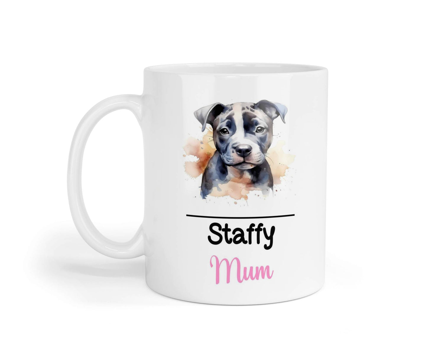 Staffy Mum Mug Gift Nice Funny Cute Novelty Pet Dog Owner Cup Birthday Christmas Mother's Day Present
