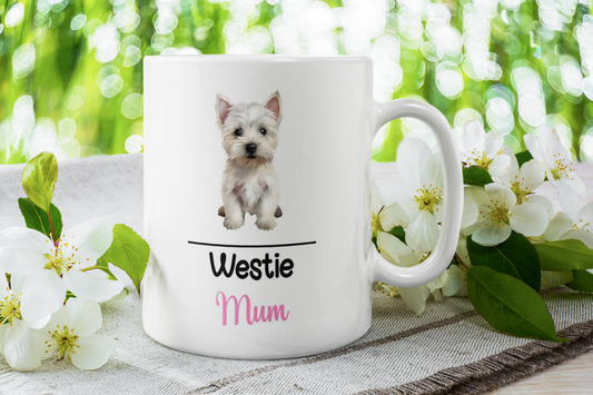 Westie Mum Mug Gift Nice Funny Cute Novelty Pet Dog Owner Cup Birthday Christmas Mother's Day Present