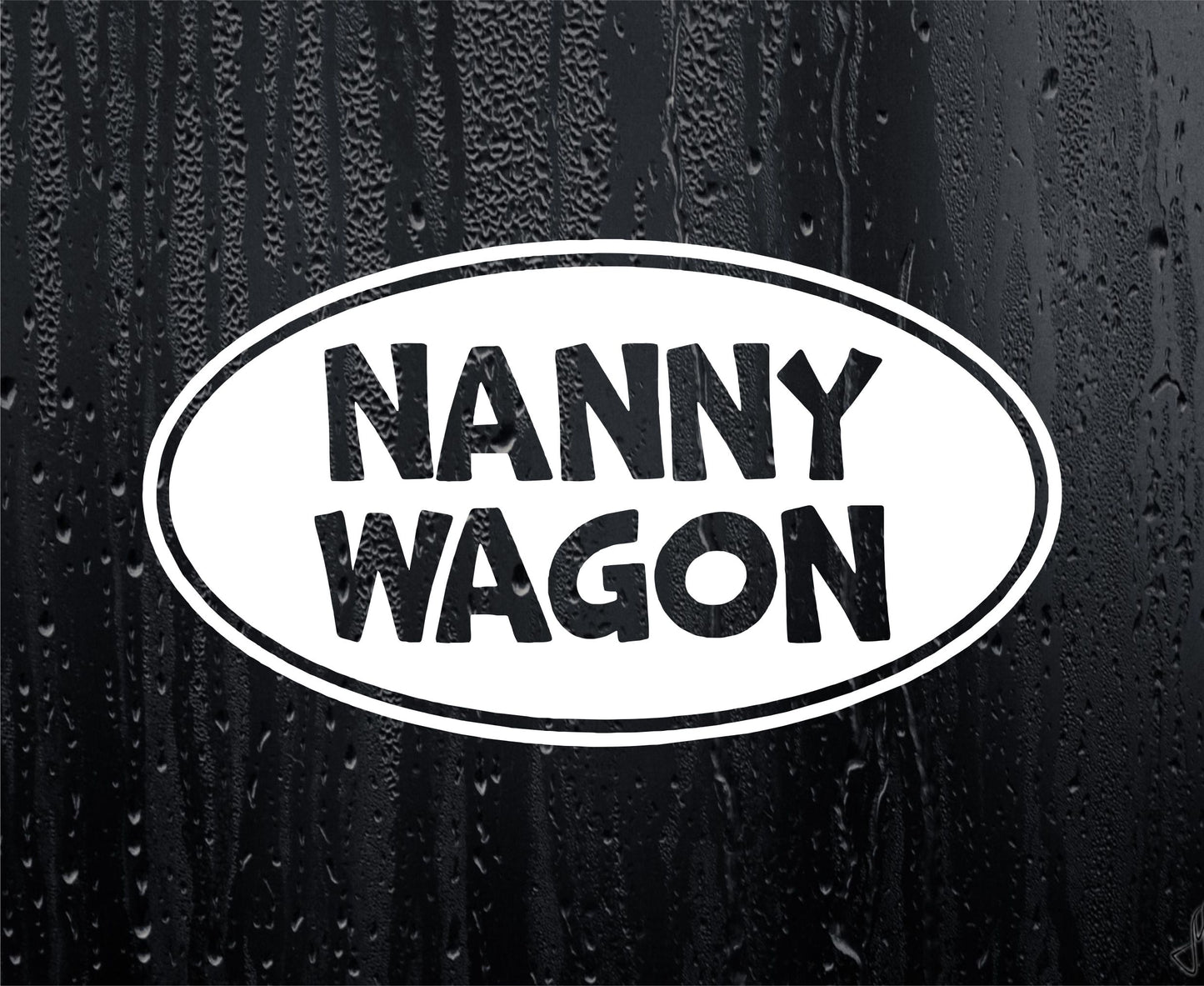 Car Sticker Nanny Wagon Funny Cute Novelty Van Window Bumper Boot Door Decal Present