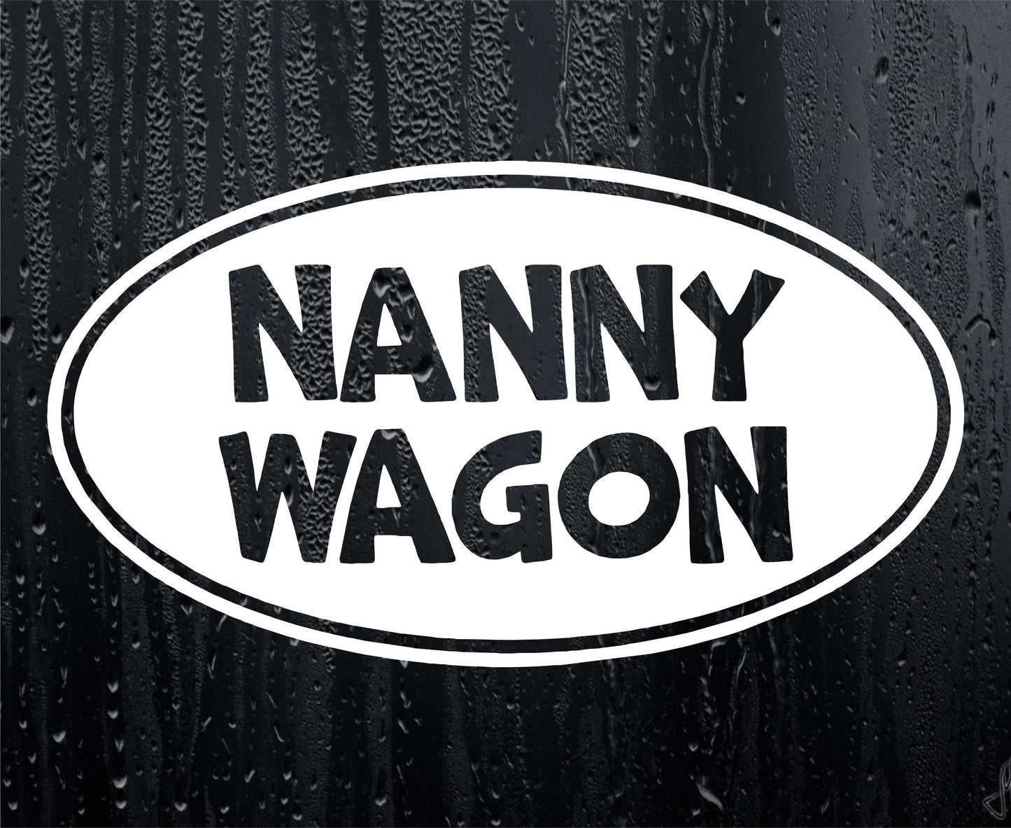 Car Sticker Nanny Wagon Funny Cute Novelty Van Window Bumper Boot Door Decal Present