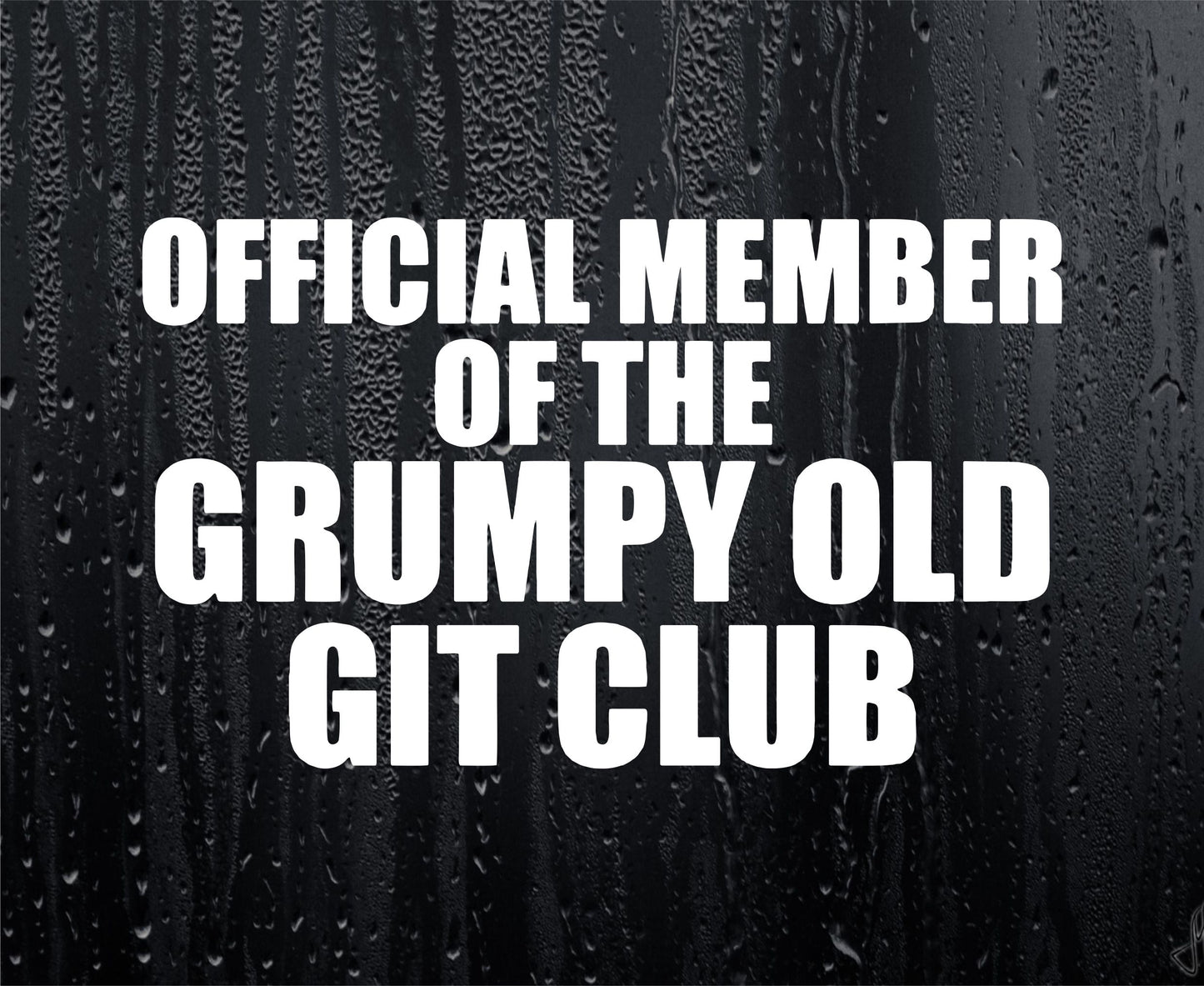 Car Sticker Official Member of Grumpy Old Git Club Novelty Van Window Bumper Boot Door Decal Gift Present