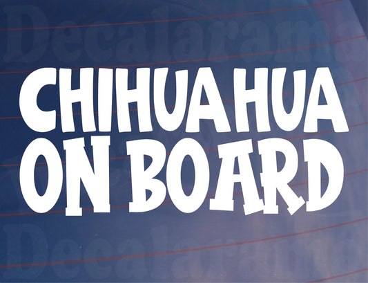 Chihuahua Car Sticker On Board Nice Fun Cute Novelty Dog Window Bumper Boot Door Decal Gift Present