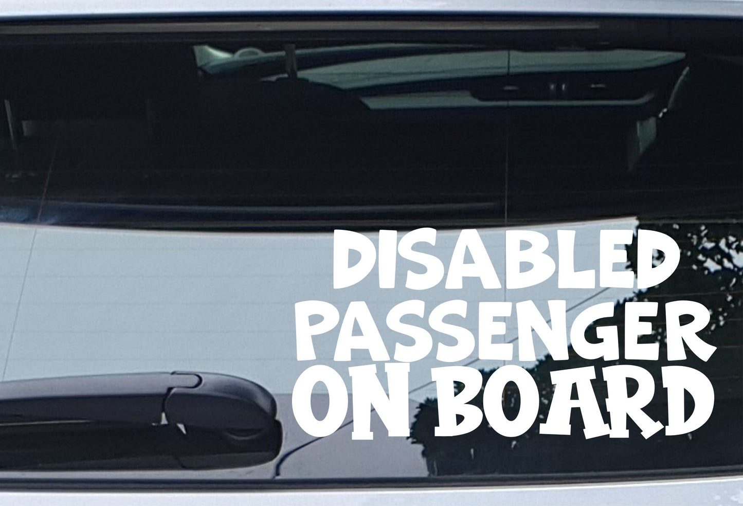 Car Sticker Disabled Passenger On Board Novelty Bumper Door Boot Van Disability Decal