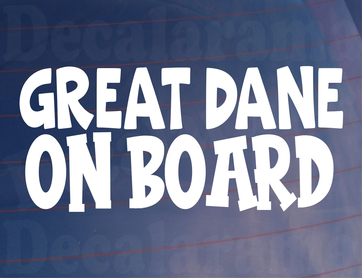 Great Dane Car Sticker On Board Nice Fun Cute Novelty Dog Window Bumper Boot Door Decal Gift Present